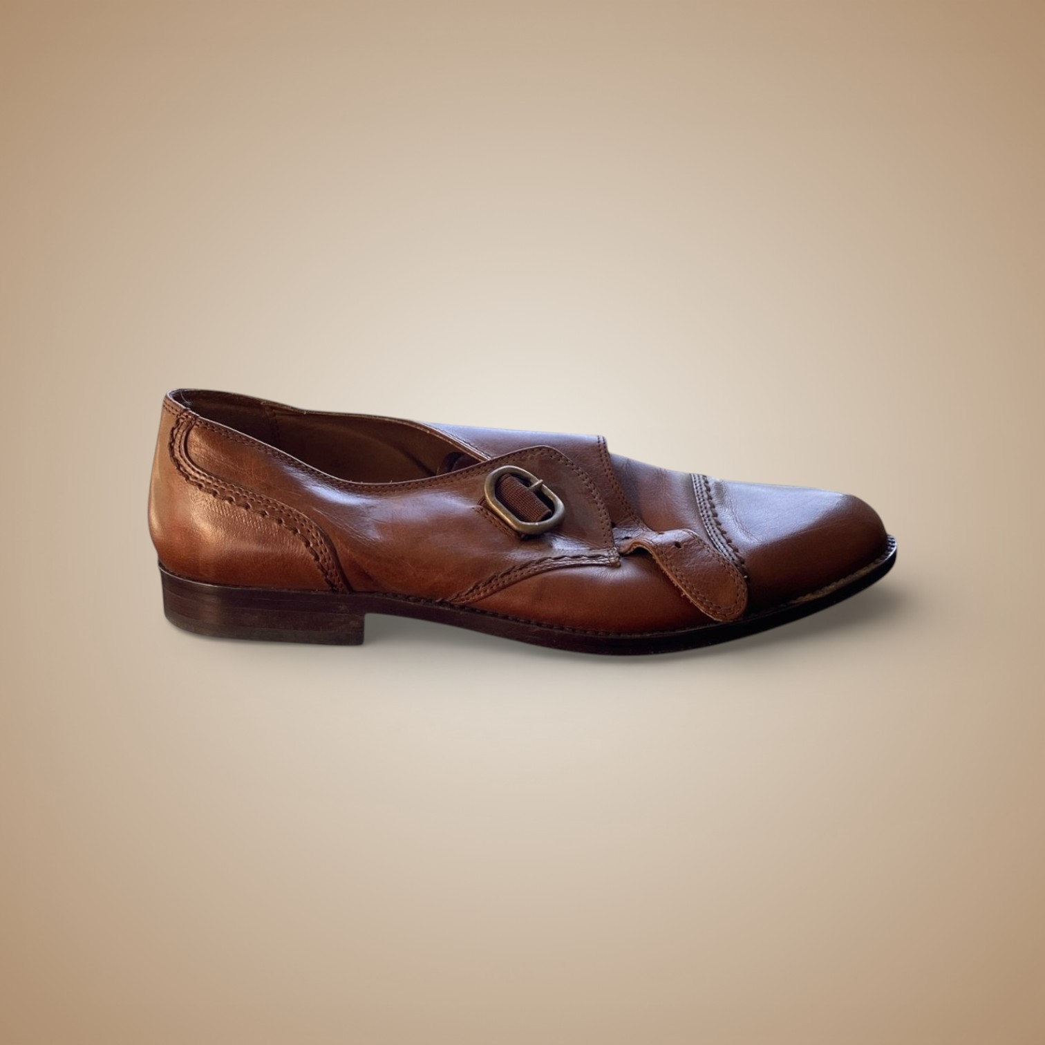 Bally Dress Shoes — Leather Cleaning — before restoration