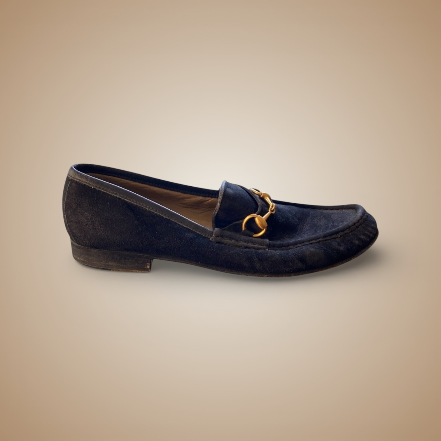 Gucci Horsebit Loafer — Vintage Re-dye — before restoration