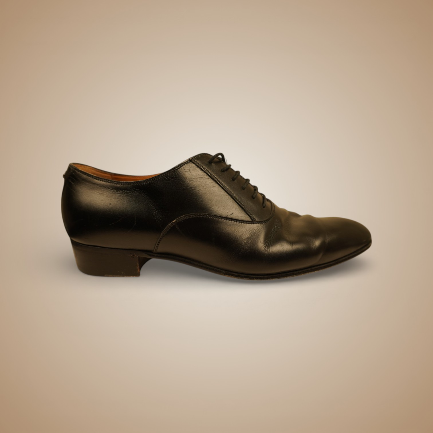 Gucci Web Lace Dress Shoes — Leather Cleaning — before restoration