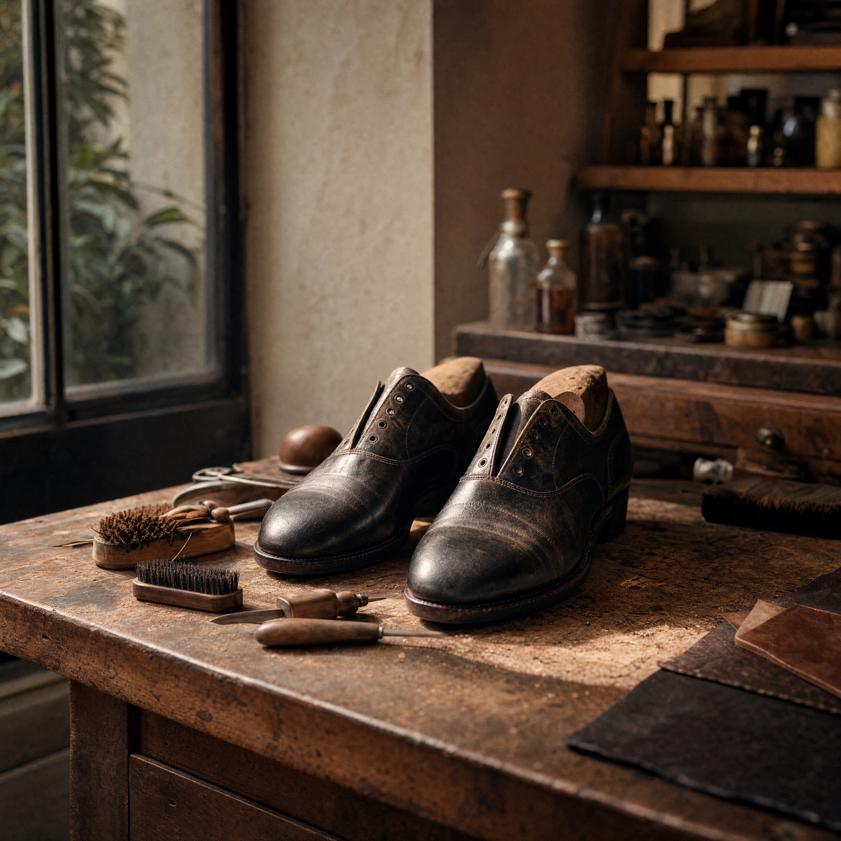 Leather goods restoration